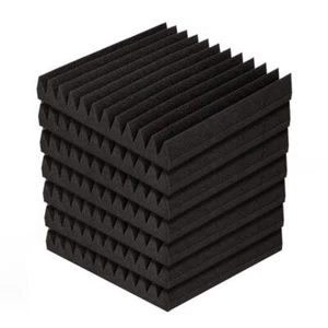 Acoustic Foam 40pcs 30x30x5cm Sound Absorption Proofing Panel Studio Wedge - Picture 1 of 8