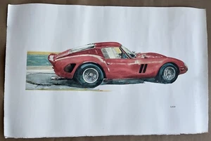 Estampado Ferrari 250 GTO por Chuck Keener edición limitada #1839 ilustraciones - Imagen 1 de 4