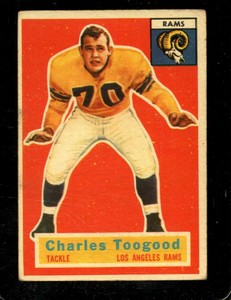 1956 TOPPS #54 CHARLES TOOGOOD VG LA RAMS *X78930