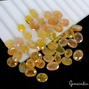 138.60 Ct/47 Pcs Natural Untreated Yellow Ceylon Sapphire(Pukhraj) Oval Gems Lot - Picture 1 of 7