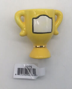 Nora Fleming Winner, Winner Yellow Trophy ￼ A275 Mini Platter Charm Attachment