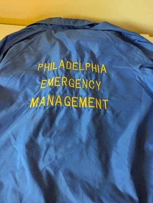 Vintage Embroidered Philadelphia Emergency Management Windbreaker XXL Used READ - Image 1 of 4