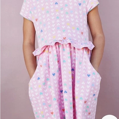 Lindo Conjunto Matilda Jane Niñas Corazones Rosa Volantes Vestido Niños 8 Foto 1 de 4