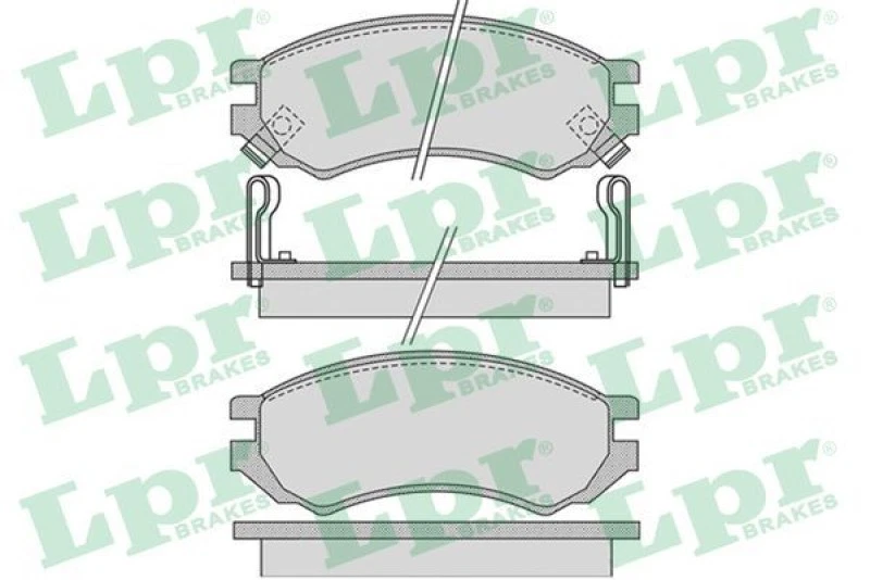 4 Plaquettes freins Avants (9 refs) pour Nissan Sunny III Hatchback - Photo 1/1
