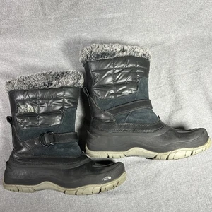 The North Face Boots Womens 6.5 Shellista Winter Insulated Pull On Black Warm - Picture 1 of 10