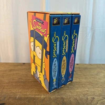 The Best Of The Simpsons 3 VHS Box Set 1999 Volumes 10-12 (0293-0295) Vintage - Image 1 of 4