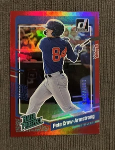 2023 Panini Donruss - Rated Prospect Pete Crow-Armstrong #60 Holo Red /2023 (RC) - Picture 1 of 2