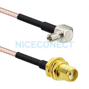 Cable coaxial coleta RF ángulo recto macho SMA hembra a TS9 RG316 para módems USB 3G - Imagen 1 de 3
