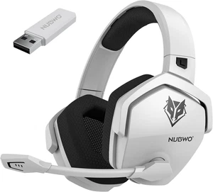 NUBWO GO6 Gaming Headset Mikrofon Redukcja szumów, dźwięk stereo Biały - Zdjęcie 1 z 6