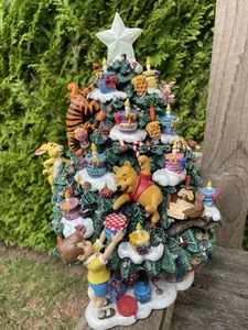 Danbury Mint The Winnie The Pooh Christmas Tree Collectible Light Up Figure - Picture 1 of 19