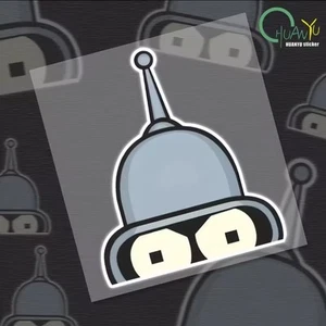 Bender  Futurama Car Bumper Window Vinyl Decal 12.5 × 15 cm - Picture 1 of 5
