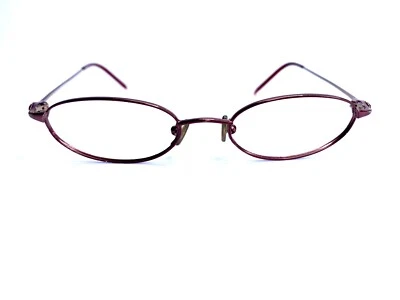 Valentino Red Gold Oval Metal Frame Eyeglasses Italy 5417 0Q18 48 17 135 - Image 1 of 4