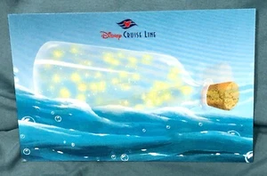 Tarjeta promocional lenticular Disney Cruise Line Ship In A Bottle DCL - Imagen 1 de 5