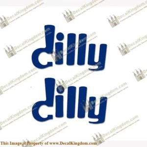 Dilly Boat Trailer Decals (Set of 2) - Any Color! - Picture 1 of 1