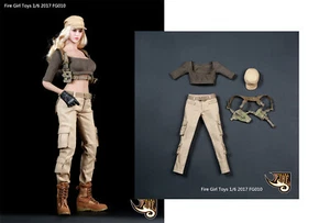 Juego de traje de combate táctico militar FG010 1/6 para cuerpo de figura de acción femenina de 12" - Imagen 1 de 9
