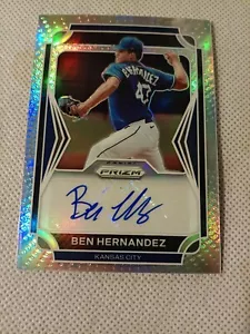 Tarjeta automática autografiada Ben Hernandez Panini Prizm 2021 #au-bh Kansas City Royals - Imagen 1 de 2