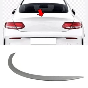 Matte Black For MERCEDES BENZ C-Class C205 Coupe OE Type Trunk Spoiler 15-19 - Picture 1 of 6