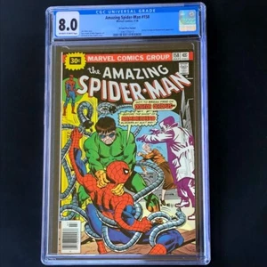 Amazing Spider-Man #158 (1976) 💥 CGC 8.0 💥 30 CENT PRICE VARIANT - RARE! Comic - Imagen 1 de 3