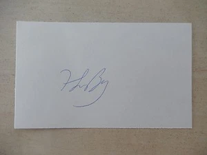 Von F. Lee Bailey signierte Karteikarte 3" x 5" - Bild 1 von 2