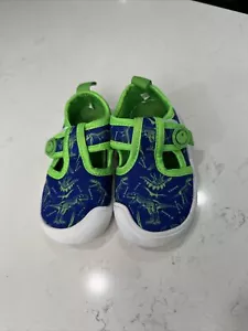 Zapatos de agua Seekway para niños pequeños talla 6,5 UE 23 dinosaurio verde azul goma antideslizante - Imagen 1 de 8