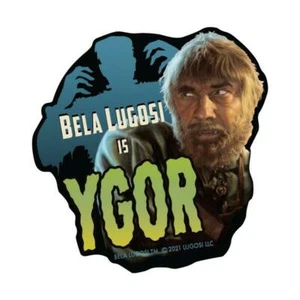 Juego de 2 pegatinas Ygor Monstruo de terror gótico Bela Lugosi Frankenstein Halloween - Imagen 1 de 1
