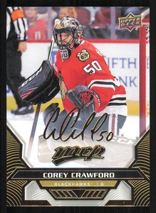 2020-21 Upper Deck MVP Gold Script #2 Corey Crawford