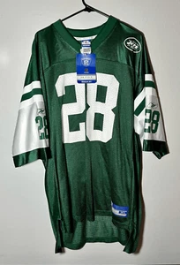 Vintage New York Jets Curtis Martin #28 Reebok On Field Green Jersey Sz XL NWT - Picture 1 of 10