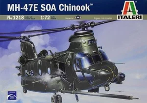 Italeri 1218 1/72 Scale Model Military Helicopter Kit Boeing MH-47 E Soa Chinook - Picture 1 of 1
