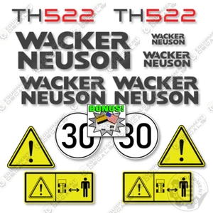 Fits Wacker Neuson TH522 Decal Kit Telehandler - 7 YEAR 3M VINYL! - Picture 1 of 2