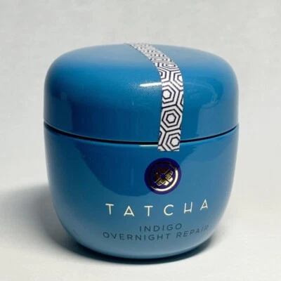 Tatcha Indigo Overnight Repair Serum /Cream Treatment 1.7oz / 50ml HADASEI-3(TM) - Image 1 of 4