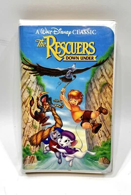 RARE Black Diamond Classic Walt Disney's The Rescuers Down Under- VHS Tape  - Image 1 of 4