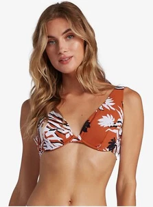 Roxy 296437 Women Honey Underwired Bra Bikini Top Auburn Savana Size Medium - Picture 1 of 2