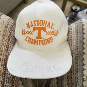 Tennessee Volunteers National Champions 1998 Hat Pro Player White Snapback NCAA - Picture 1 of 2