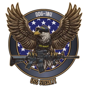USS Sterett Decal - Prior Service Sticker - USN Vet - USN DDG-104 4" Decal - Picture 1 of 1