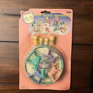 Vintage 90er Meow Meow’s Wonderland Katzen Kirmes Spielset Plasticsam Schaukelpferde - Bild 1 von 12