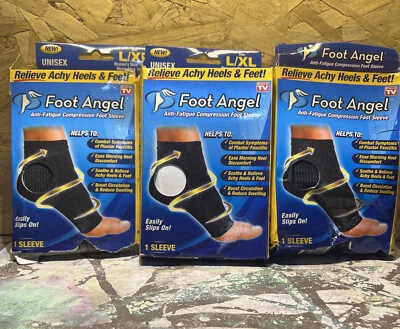 Foot Angel Anti - Fatigue Compression Foot Sleeve - Size: L / XL. (3PACK) - Image 1 of 2