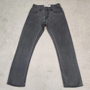 Levis 511 Knit Jeans Boys 12 Regular 26X26 Mid Rise Gray Medium Wash Soft - Picture 1 of 13