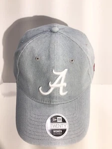 Alabama Crimson Tide New Era Light Denim Hat Cap Womens 9Twenty - Picture 1 of 4