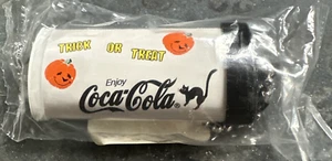 Vintage Coca-Cola TRICK or TREAT Pocket Keychain Flashlight Black Cat Pumpkin - Picture 1 of 8