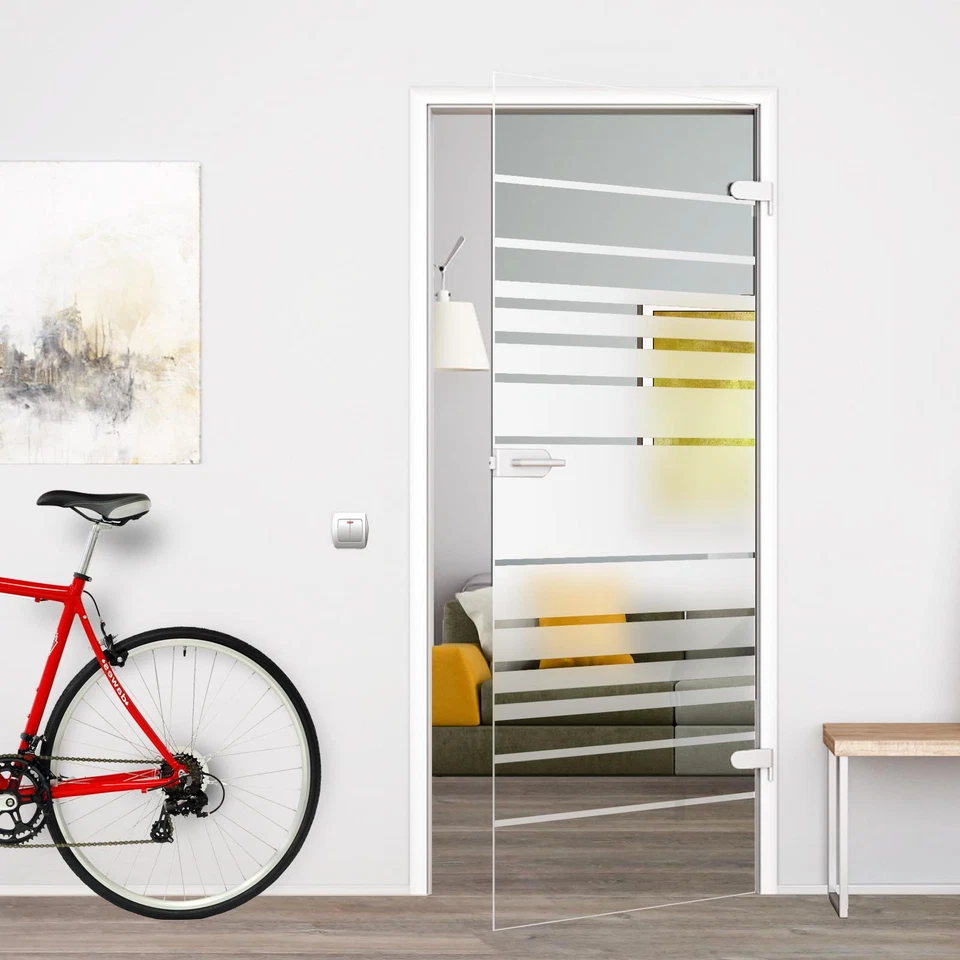 AMOD Glas Tür Glastür Zimmertür Tür Drehtür 709x1972 M4709SSR