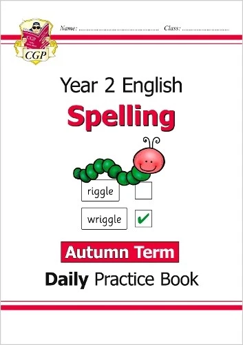 CGP Books KS1 Spelling Year 2 Daily Practice Book: Autumn Term (Paperback) - Image 1 of 1