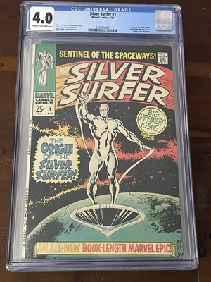Silver Surfer #1 1968 - CGC 4.0 - Marvel Key - Origin of the Silver Surfer - Image 1 of 4