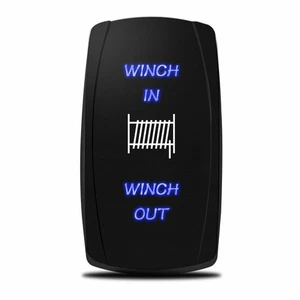 12-24V 7 Pin Toggle Rocker Switch WINCH IN/OUT Momentary Power Control Button - Picture 1 of 7