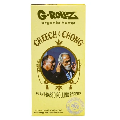 G-Rollz Cheech & Chong Organic Hemp Extra Thin KS Slim Papier + Tips