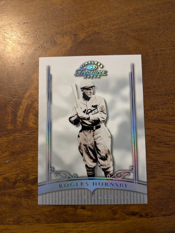 2003 Donruss Timeless Treasures #78 Rogers Hornsby Silver #/50 - Image 1 of 2