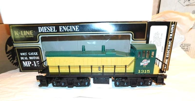 K-Line  O Gauge #K-2237 CNW MP-15 Dual Motor Diesel Locomotive  R/N 1315, New - Image 1 of 4