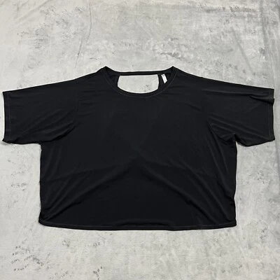 Camiseta Fabletics Twist Back Talla Grande Top 4XL Negra Pia Powertouch Gimnasio Ligero Foto 1 de 4