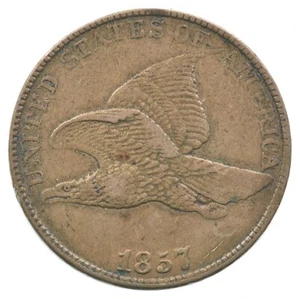1857 Flying Eagle Cent *5952 - Picture 1 of 3