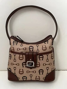 Etienne Aigner Signature Logo Print Small Bag - Picture 1 of 7