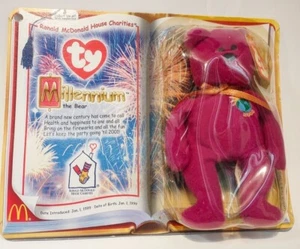 1999 TY Ronald McDonald House Charities Millennium Bear Teeny Beanie Baby - Imagen 1 de 3